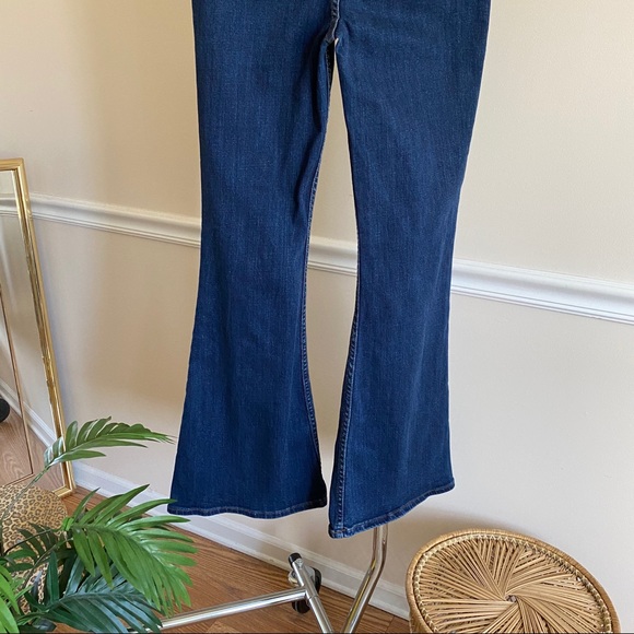 Free People Hi Rise Flare Leg Bell Bottom Jeans 29 - Picture 7 of 12